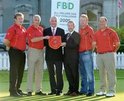 14 September 2009; The Clonaulty/Rossmore GAA Club, representing Munster. Pictured are, from left, Declan Ryan, Andrew Fryday, Adrian Taheny, Director-Marketing and Sales with FBD, former GAA President Sean Kelly, Dan Quirke and Jimmy Donnelly at the 2009 FBD GAA Golf Challenge All-Ireland Final, Faithlegg House Hotel & Golf Club, Co. Waterford. Picture credit: Matt Browne / SPORTSFILE