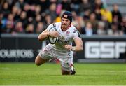 20 December 2015; Luke Marshall, Ulster, scores his side's third try of the game. European Rugby Champions Cup, Pool 1, Round 4, Toulouse v Ulster. Stade Ernest Wallon, Toulouse, France. Picture credit: Oliver McVeigh / SPORTSFILE