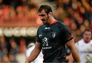 20 December 2015; A dejected Yoann Maestri, Toulouse, comes off the putch at the end of the game. European Rugby Champions Cup, Pool 1, Round 4, Toulouse v Ulster. Stade Ernest Wallon, Toulouse, France. Picture credit: Oliver McVeigh / SPORTSFILE