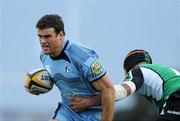 18 September 2009; Jamie Roberts, Cardiff Blues, is tackled by Ray Ofisa, Connacht. Celtic League, Connacht v Cardiff Blues, Sportsground, Galway. Picture credit: Matt Browne / SPORTSFILE