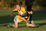 19 September 2009; Conor Hackett, Augher St. Macartans, Tyrone, in action against Colm Cafferkey, Achill. Bord Gáis Energy St. Jude’s All-Ireland Junior Football Sevens Cup Final2009. St. Jude's GAA Club, Templeogue, Dublin. Photo by Sportsfile