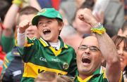 20 September 2009; Kerry supporters cheer on their team during the game. GAA Football All-Ireland Senior Championship Final, Kerry v Cork, Croke Park, Dublin. Picture credit: David Maher / SPORTSFILE