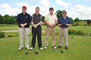 12 June 2009; The Carrigtwohill, Cork, GAA Club team, from left, Michael Fitzgerald, Jim Cooney, Donal Harnedy and Eddie O'Riordan, during the Munster final of the FBD All-Ireland GAA Golf Challenge which took place in Dundrum, County Tipperary. Teams were playing for provincial glory and a place in the All-Ireland final at Faithlegg in September. Dundrum Golf Club, Dundrum, Co. Tipperary. Picture credit: Brian Lawless / SPORTSFILE