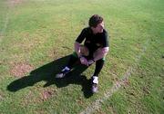 26 January 2001; Referee brian White relaxes prior to the Eircell GAA All Stars Exibition game at Dubai Rugby Ground in Dubai, United Arab Emirates. Photo by Ray McManus/Sportsfile