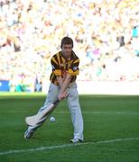 13 September 2009; Eventual winner Paddy Hogan, Danesfort GAA Club, Kilkenny, competing in the Bord Gáis Energy Crossbar Challenge at half-time in the Bord Gáis Energy GAA Hurling U-21 All-Ireland Championship Final, Clare v Kilkenny. Croke Park, Dublin. Picture credit: Brian Lawless / SPORTSFILE