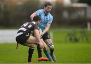 2 January 2016; Barry Daly, UCD, is tackled by Shane McDonald, Old Belvedere. Ulster Bank League, Division 1A, Old Belvedere v UCD. Anglesea Road, Dublin. Picture credit: Seb Daly / SPORTSFILE