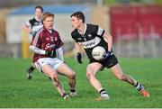 3 January 2016; Gerard O Kelly-Lynch, Sligo, in action against Adrian Varley, Galway. FBD Connacht League, Section B, Galway v Sligo. Tuam Stadium, Tuam, Co. Galway. Picture credit: Ray Ryan / SPORTSFILE