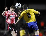 29 September 2009; Tam McManus, Derry City, in action against Brian Shelley, Bohemians. League of Ireland Premier Division, Derry City v Bohemians, Brandywell Stadium, Derry. Picture credit: Oliver McVeigh / SPORTSFILE