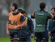 6 January 2016; Connacht's Ultan Dillane during squad training. Sportsground, Galway. Picture credit: David Maher / SPORTSFILE
