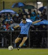 6 January 2016; Cormac Costello, Dublin, takes a free. Bord na Mona O'Byrne Cup, Group A, Dublin v IT Carlow, St Brigids GAA Club, Russell Park, Navan Road, Dublin. Picture credit: Piaras Ó Mídheach / SPORTSFILE