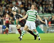 2 October 2009; Jason Byrne, Bohemians, in action against Craig Sives, Shamrock Rovers. League of Ireland Premier Division, Shamrock Rovers v Bohemians, Tallaght Stadium, Tallaght, Dublin. Picture credit: David Maher / SPORTSFILE