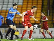 2 October 2009; Peter Hynes, Shelbourne, in action against Andy Boyle, UCD. League of Ireland First Division, Shelbourne v UCD, Tolka Park, Dublin. Picture credit: Stephen McCarthy / SPORTSFILE