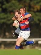 3 October 2009; Daragh O'Shea, Clontarf, in action against Damian Hall, St Mary's College. AIB League Division 1A, St Mary's College v Clontarf, Templeville Road, Dublin. Picture credit: Stephen McCarthy / SPORTSFILE