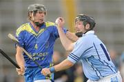 4 October 2009; Kevin Ryan, Na Piarsaigh, in action against Stephen Walsh, Emmets. Limerick County Senior Hurling Championship Semi Final, Emmets v Na Piarsaigh, Gaelic Grounds, Limerick. Picture credit: Diarmuid Greene / SPORTSFILE