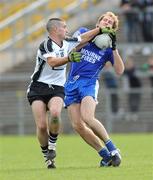 4 October 2009; Alan Molloy, Loughlinisland, in action against Donal Kane, Kilcoo. Down County Senior Football Final, Kilcoo v Loughlinisland, Pairc Esler, Newry, Co. Down. Photo by Sportsfile