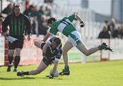 4 October 2009; Paul Murphy, Dungiven St Canice's, in action against Paul McFlynn, Loup St Patrick's. Derry County Senior Football Final, Dungiven St Canice's v Loup St Patrick's, Celtic Park, Derry. Picture credit: Oliver McVeigh / SPORTSFILE