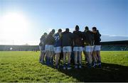 10 January 2016; The Longford team huddle before the game. Bord na Mona O'Byrne Cup, Section D, Longford v Wicklow, Glennon Bros Pearse Park, Longford. Picture credit: Sam Barnes / SPORTSFILE