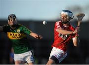 10 January 2016; Luke O'Farrell, Cork, in action against Jason Diggins, Kerry. Munster Senior Hurling League, Round 2, Kerry v Cork, Mallow GAA Grounds, Mallow, Co. Cork. Picture credit: Eoin Noonan / SPORTSFILE