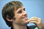 6 October 2009; Republic of Ireland's Kevin Kilbane during mixed zone ahead of their 2010 FIFA World Cup Qualifier against Italy on Saturday. Grand Hotel, Malahide, Co. Dublin. Picture credit: David Maher / SPORTSFILE