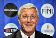 9 October 2009; Italian manager Marcello Lippi during a press conference ahead of their 2010 FIFA World Cup Qualifier against the Republic of Ireland on Saturday. Clontarf Castle, Clontarf, Dublin. Picture credit: David Maher / SPORTSFILE