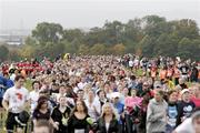 10 October 2009; A general view of competitors at the start of the Dublin Simon 5 Mile Fun Run. Phoenix Park, Dublin. Picture credit: Tomas Greally / SPORTSFILE