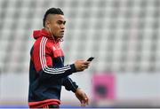 9 January 2016; Munster's Francis Saili ahead of the game. European Rugby Champions Cup, Pool 4, Round 2 Refixture, Stade Francais Paris v Munster, Stade Jean Bouin, Paris, France. Picture credit: Ramsey Cardy / SPORTSFILE