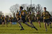 12 January 2016; Derry Lenihan, CBS Naas, runs in to scores his side's second try of the game. Bank of Ireland Schools Fr. Godfrey Cup, Round 1, Skerries Community College v CBS Naas, Garda RFC, Westmanstown, Co. Dublin. Picture credit: Ramsey Cardy / SPORTSFILE