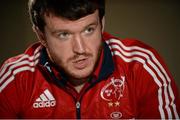 12 January 2016; Munster's Mike Sherry speaking during a press conference. Castletroy Park Hotel, Limerick. Picture credit: Diarmuid Greene / SPORTSFILE