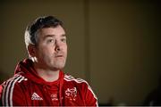 12 January 2016; Munster head coach Anthony Foley speaking during a press conference. Castletroy Park Hotel, Limerick. Picture credit: Diarmuid Greene / SPORTSFILE