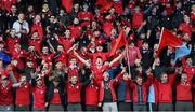 14 January 2016; CUS supporters during the game. Skerries Community College v Catholic University School, Bank of Ireland Schools Vinnie Murray Cup Quarter Final. Donnybrook Stadium, Donnybrook, Dublin. Picture credit: Stephen McCarthy / SPORTSFILE