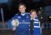 16 January 2016; Leinster supporters Sam Browne, left, and Keenan Brown, from Portlaosie, Co. Laois, at the European Rugby Champions Cup, Pool 5, Round 5, clash between Leinster and Bath at the RDS Arena, Ballsbridge, Dublin. Picture credit: Stephen McCarthy / SPORTSFILE