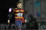 16 January 2016; Action from the Bank of Ireland Half-Time Mini Games between Lansdowne FC and North Kildare during the European Rugby Champions Cup, Pool 5, Round 5, clash between Leinster and Bath at the RDS Arena, Ballsbridge, Dublin. Picture credit: Stephen McCarthy / SPORTSFILE