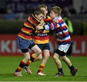 16 January 2016; Action from the Bank of Ireland Half-Time Mini Games between Lansdowne FC and North Kildare during the European Rugby Champions Cup, Pool 5, Round 5, clash between Leinster and Bath at the RDS Arena, Ballsbridge, Dublin. Picture credit: Stephen McCarthy / SPORTSFILE