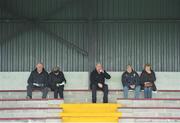 17 January 2016; The first supporters to arrive take their seats and try to keep warm with a hot drink before the game. Bord na Mona O'Byrne Cup Semi-Final, Louth v Meath. Gaelic Grounds, Drogheda, Co. Louth. Picture credit: Sam Barnes / SPORTSFILE