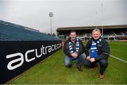 17 January 2016; Pictured taking in the match day atmosphere at the RDS Stadium in Dublin is Aidan McDonnell, Managing Director of Acutrace, right, and John Lynch, Chief Technical Officer, left, Bank of Ireland’s ‘Sponsor for a Day’ 2016 Leinster winner. As part of a sponsorship prize worth c. €50,000 Acutrace had its branding displayed on the Leinster team jerseys for the European Rugby Champions Cup, Pool 5, Round 5, clash between Leinster and Bath. RDS Arena, Ballsbridge, Dublin. Picture credit: Stephen McCarthy / SPORTSFILE