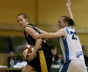 14 January 2007; Cathy Grant, UL Aughinish, in action against Michelle Aspell, Bausch and Lomb Wildcats. Women's Superleague National Cup Semi-Final, UL Aughinish v Bausch and Lomb Wildcats, National Basketball Arena, Tallaght, Dublin. Picture credit: Brendan Moran / SPORTSFILE