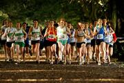 1 November 2009; The start of the Junior Women's race. Dublin Junior and Senior Cross Country Championships, St. Anne's Park, Raheny, Dublin. Picture credit: Tomas Greally / SPORTSFILE