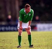 16 February 2001; Gavin Duffy of Ireland during the U21 Rugby International match between Ireland and France at Templeville Road in Dublin. Photo by Brendan Moran/Sportsfile