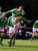 16 February 2001; Gavin Duffy of Ireland during the U21 Rugby International match between Ireland and France at Templeville Road in Dublin. Photo by Matt Browne/Sportsfile