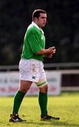 16 February 2001; Richard Flanagan of Ireland during the U21 Rugby International match between Ireland and France at Templeville Road in Dublin. Photo by Matt Browne/Sportsfile