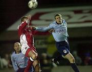 23 February 2001; Robbie Griffin of St Patrick's Athletic in action against James Keddy of Shelbourne during the Eircom League Premier Division match between St Patrick's Athletic and Shelbourne at Richmond Park in Dublin. Photo by David Maher/Sportsfile