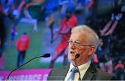 22 January 2016; Frank Burke, Chairman of the GAA Development Committee, speaking at the Liberty Insurance GAA Annual Games Development Conference 2016. The theme of the conference was 'The Coach, The Player, The Game: Building Connections'. A range of speakers addressed issues related to the coaching and playing of gaelic games at adult level’. Croke Park, Dublin. Picture credit: Sam Barnes / SPORTSFILE