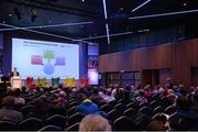 22 January 2016; A general view of the audience at the Liberty Insurance GAA Annual Games Development Conference 2016. The theme of the conference was 'The Coach, The Player, The Game: Building Connections'. A range of speakers addressed issues related to the coaching and playing of gaelic games at adult level’. Croke Park, Dublin. Picture credit: Sam Barnes / SPORTSFILE