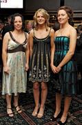 7 November 2009; Nominees, from left, Aoife Neary, Kilkenny, Niamh Mulcahy, Limerick, and Claire Grogan, Tipperary, at the 2009 Camogie All-Stars Awards, in association with O'Neills. Citywest Hotel, Conference, Leisure & Golf Resort, Dublin. Picture credit: Pat Murphy / SPORTSFILE