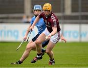 24 January 2016; Davy Glennon, Galway, in action against Joey Boland, Dublin. Bord na Mona Walsh Cup, Semi-Final, Dublin v Galway, Parnell Park, Dublin. Picture credit: Seb Daly / SPORTSFILE