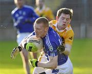 8 November 2009; Rodney Gorman, Clontibret, in action against Shane McMahon, Dromore. AIB GAA Football Ulster Senior Club Championship Quarter-Final, Clontibret v Dromore, St. Tiernach's Park, Clones, Co. Monaghan. Picture credit: Michael Cullen / SPORTSFILE