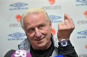 10 November 2009; Republic of Ireland manager Giovanni Trapattoni during a press briefing after squad training ahead of their FIFA 2010 World Cup Qualifying Play-Off 1st leg match against France on Saturday. Gannon Park, Malahide, Dublin. Picture credit: David Maher / SPORTSFILE