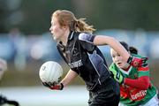 8 November 2009; Rena Buckley, Donoughmore, in action against Michelle McGing, Carnacon. All-Ireland Ladies Senior Club Football Championship Semi-Final, Donoughmore, Cork, v Carnacon, Mayo, Donoughmore, Co. Cork. Picture credit: Matt Browne / SPORTSFILE