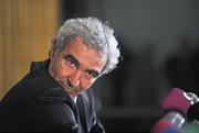 13 November 2009; France manager Raymond Domenech during a press conference ahead of their FIFA 2010 World Cup Qualifying Play-Off 1st leg match against Ireland on Saturday. Radisson Hotel, Dublin Airport, Dublin. Picture credit: David Maher / SPORTSFILE