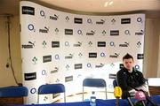 14 November 2009; Ireland captain Brian O'Driscoll during the Ireland rugby press conference ahead of tomorrow's Autumn International Guinness Series 2009 match against Australia. Ireland Rugby Press Conference, RDS, Dublin. Picture credit: Stephen McCarthy / SPORTSFILE